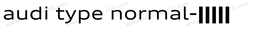 audi type normal字体转换